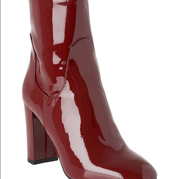 Lk Bennett Pellino Red Patent Ankle Boots - Picture 5 of 6